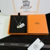 Hermes Handbag Pavé Necklace