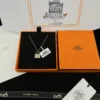 Hermes Handbag Pavé Necklace