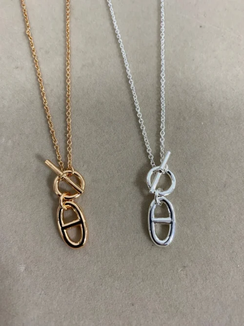 Hermes Anchor Link Necklace