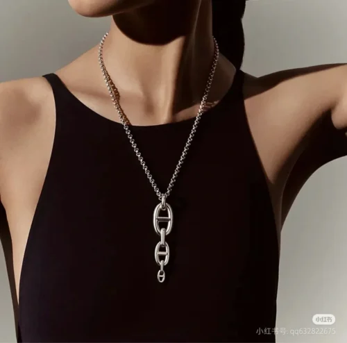 Hermes Anchor Link Necklace