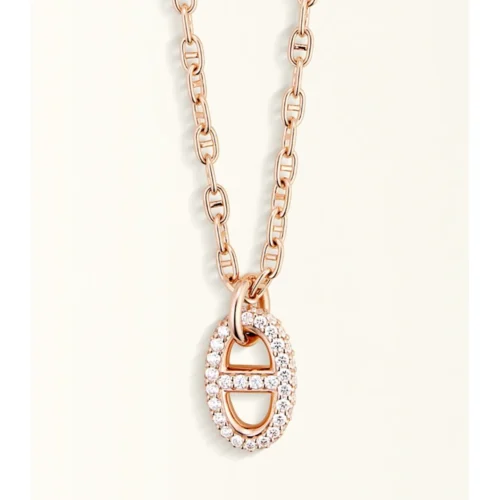 Hermes Anchor Link Necklace
