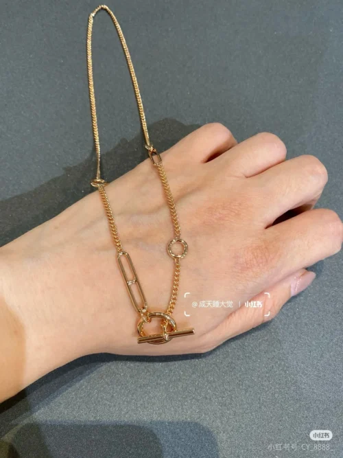 Hermes Anchor Link Necklace