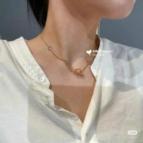Hermes Anchor Link Necklace