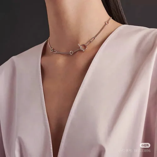 Hermes Anchor Link Necklace