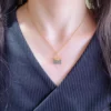 Hermes Matte Handbag Charm Necklace