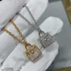 Hermes Handbag Pavé Necklace