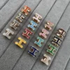 Hermes Enamel H Letter Wide Pendant Necklace