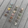 Hermes Enamel H Letter Mini Necklace