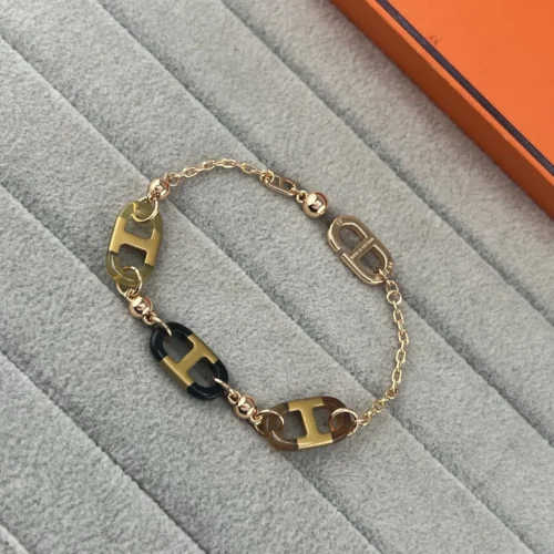 Hermes Anchor Link Polished Bracelet