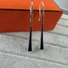 Hermes Polished Long Drop Earrings