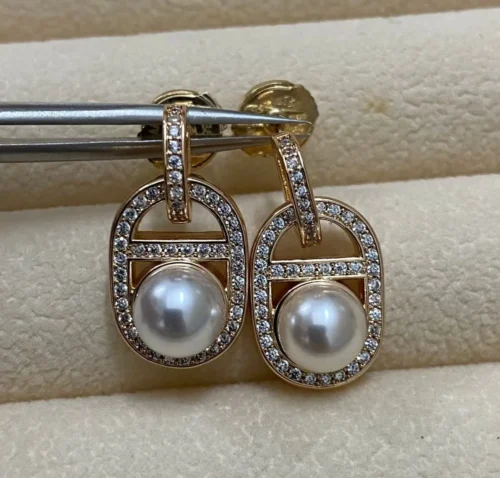 Hermes Anchor Link Earrings