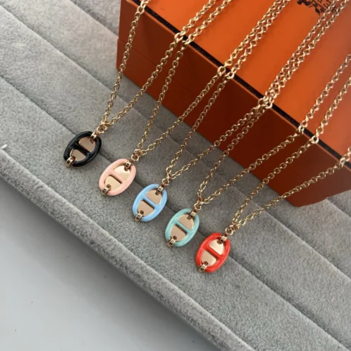 Hermes Anchor Link Polished Pendant Necklace