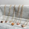 Hermes Pop H H Letter Mini Necklace