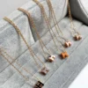 Hermes Pop H H Letter Mini Necklace