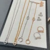 Hermes Anchor Link Pavé Necklace