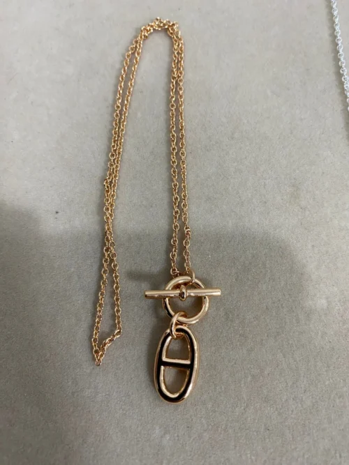 Hermes Anchor Link Necklace