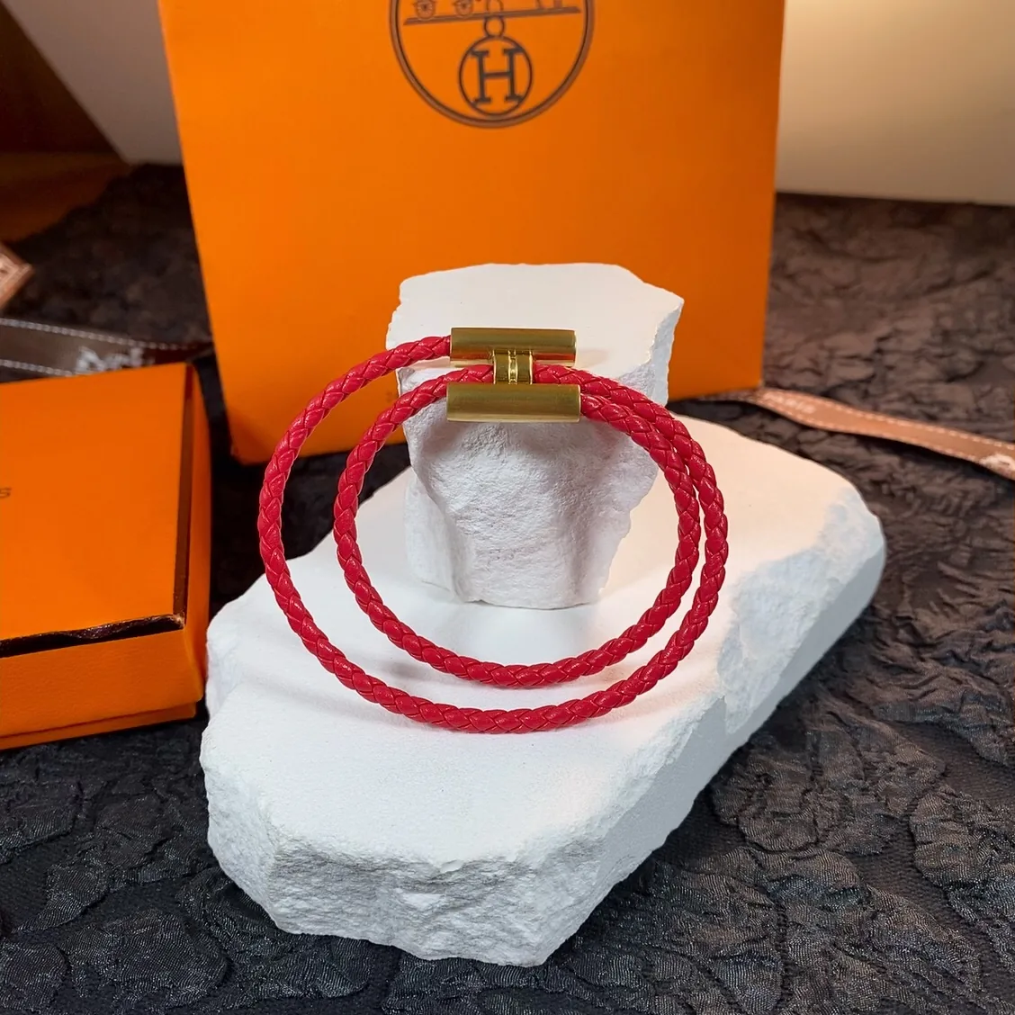 JWHERMES0121-01 Hermes Cord Bracelet