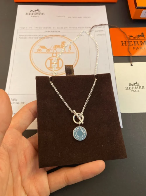 Hermes 925 Silver Necklace