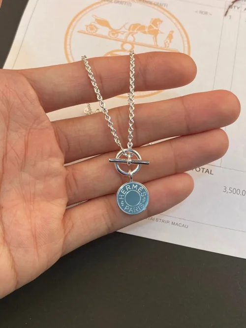 Hermes 925 Silver Necklace
