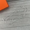 Hermes Anchor Link Polished Long Necklace