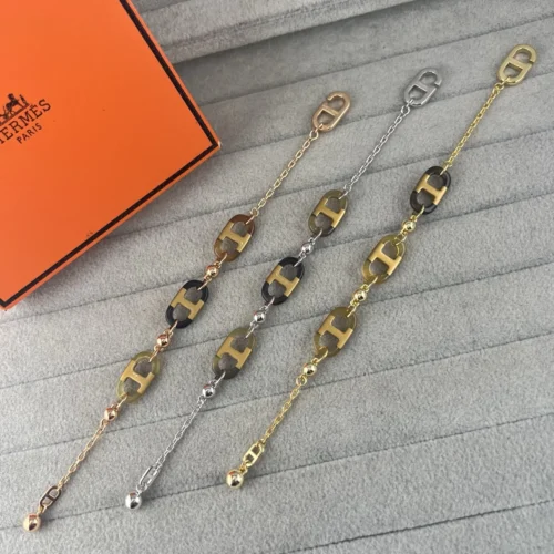 Hermes Anchor Link Polished Bracelet