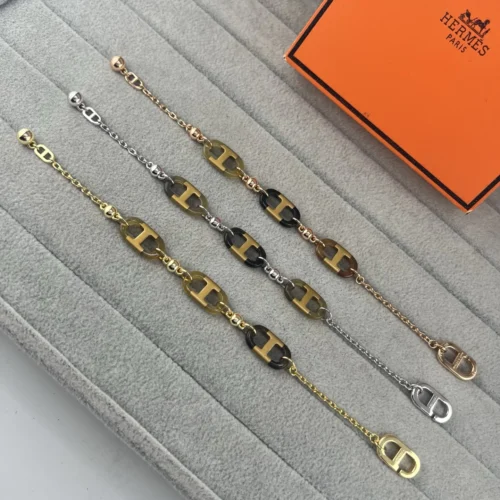 Hermes Anchor Link Polished Bracelet