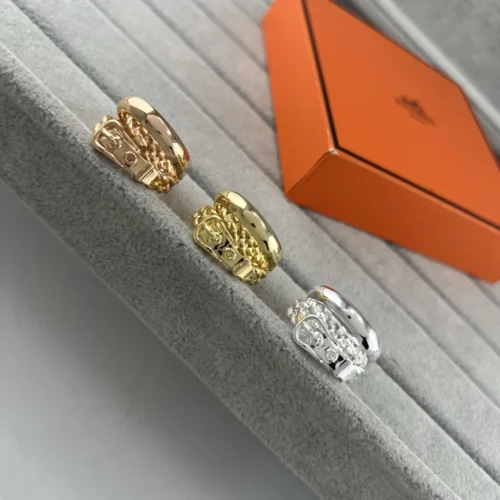 Hermes Chain Link Polished Ring