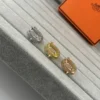 Hermes Anchor Link Stone-Accented Ring