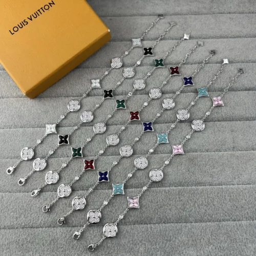 Louis Vuitton Six-Clover Mother-of-Pearl Bracelet