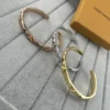 Louis Vuitton Polished V-Letter Open Cuff Bracelet