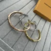 Louis Vuitton Polished V-Letter Open Cuff Bracelet