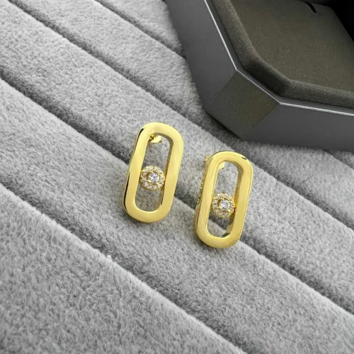 Messika Move Single-Stone Stud Earrings