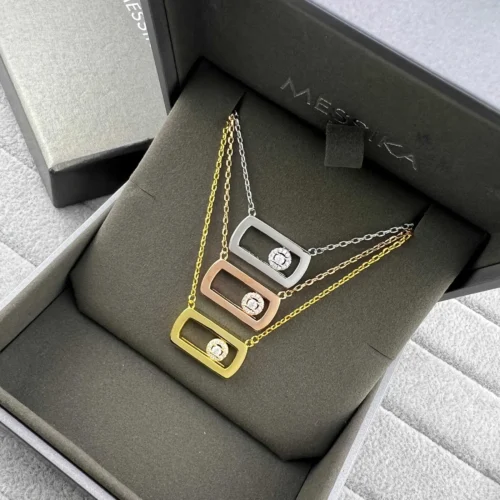 Messika Move Single-Stone Polished Necklace