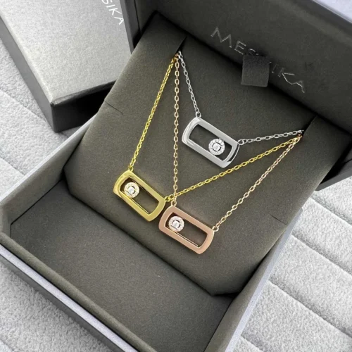 Messika Move Single-Stone Polished Necklace