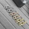 Messika Move Single-Stone Pavé Earrings