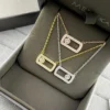 Messika Move Single-Stone Pavé Necklace