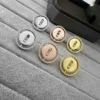Messika Move Round Single-Stone Stud Earrings