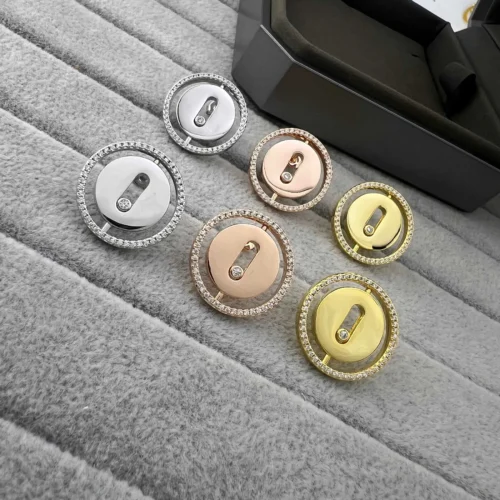 Messika Move Round Single-Stone Stud Earrings