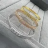 Messika Move Three-Stone Matte Bangle Bracelet