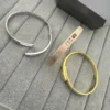 Messika Move Three-Stone Matte Bangle Bracelet