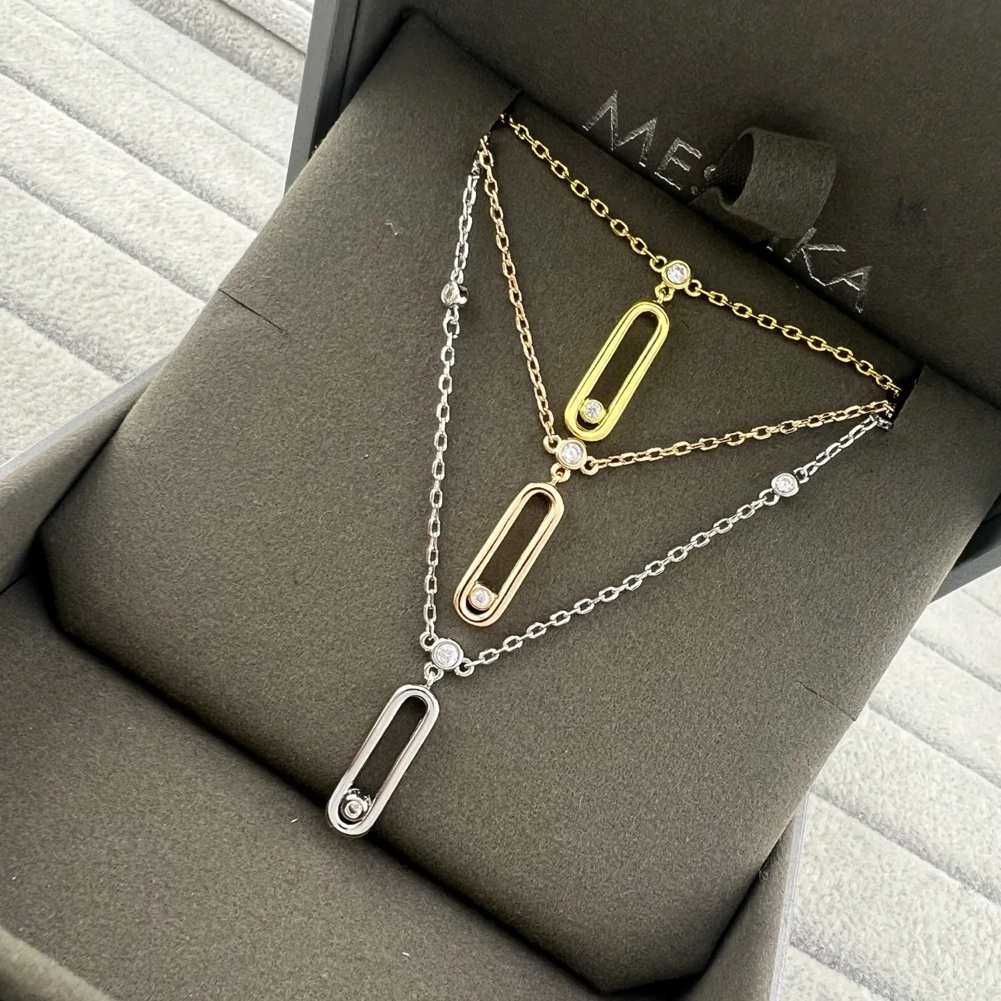 Messika Single-Stone Polished Necklace