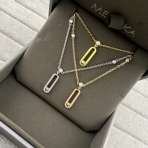 Messika Single-Stone Polished Necklace