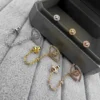 Messika Eye Asymmetric Earrings