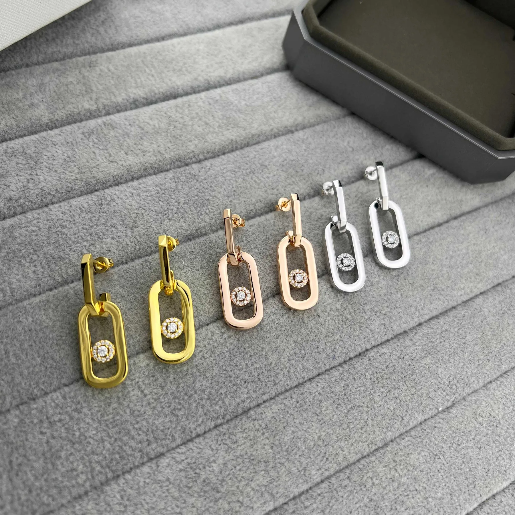 Messika Move Single-Stone Earrings