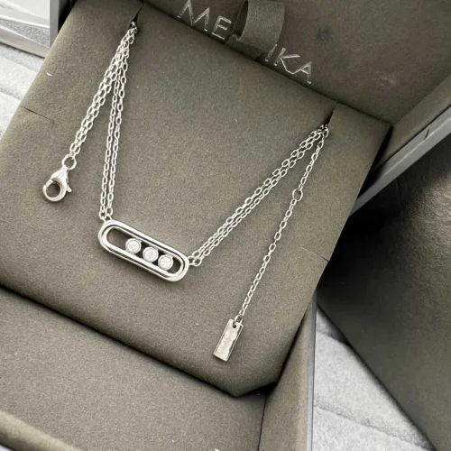 Messika Move Three-Stone Double-Layer Necklace