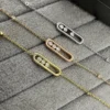 Messika Move Three-Stone Textured Bracelet