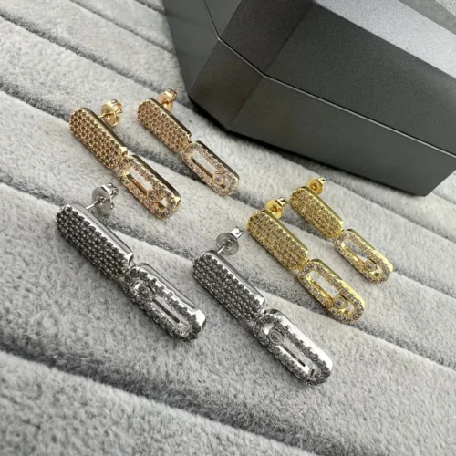 Messika Single-Stone Pavé Stud Earrings