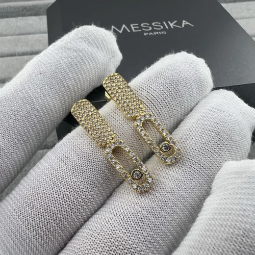 Messika Single-Stone Pavé Stud Earrings