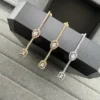 Messika Teardrop Asymmetric Stud Earrings
