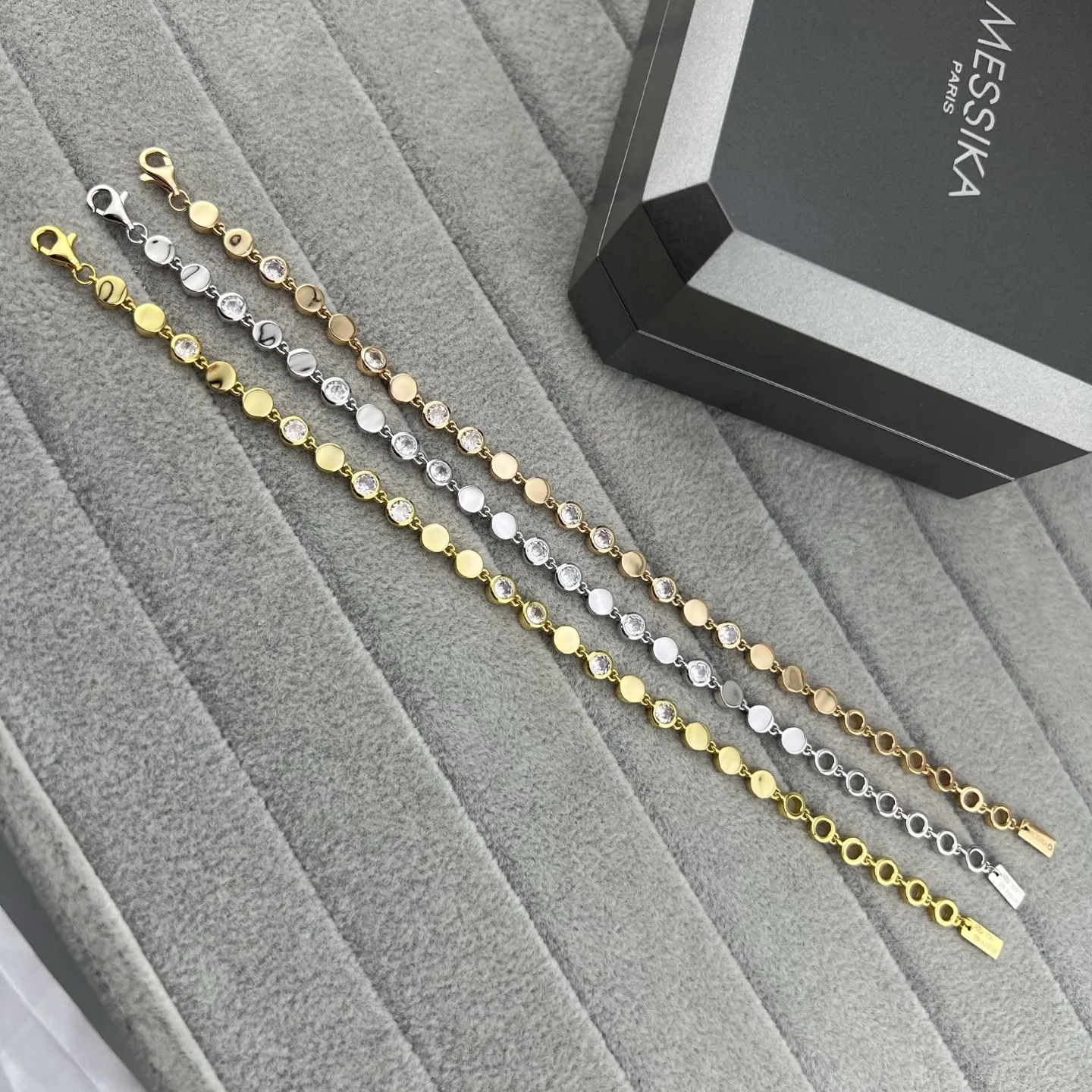 Messika Round Stone-Accented Bracelet